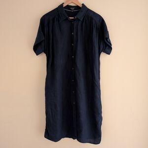J. Crew Relaxed-fit short-sleeve Baird McNutt Irish linen shirt-dress